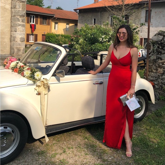 REVOLVE superdown Slit Dress in Red M - Picture 2 of 5